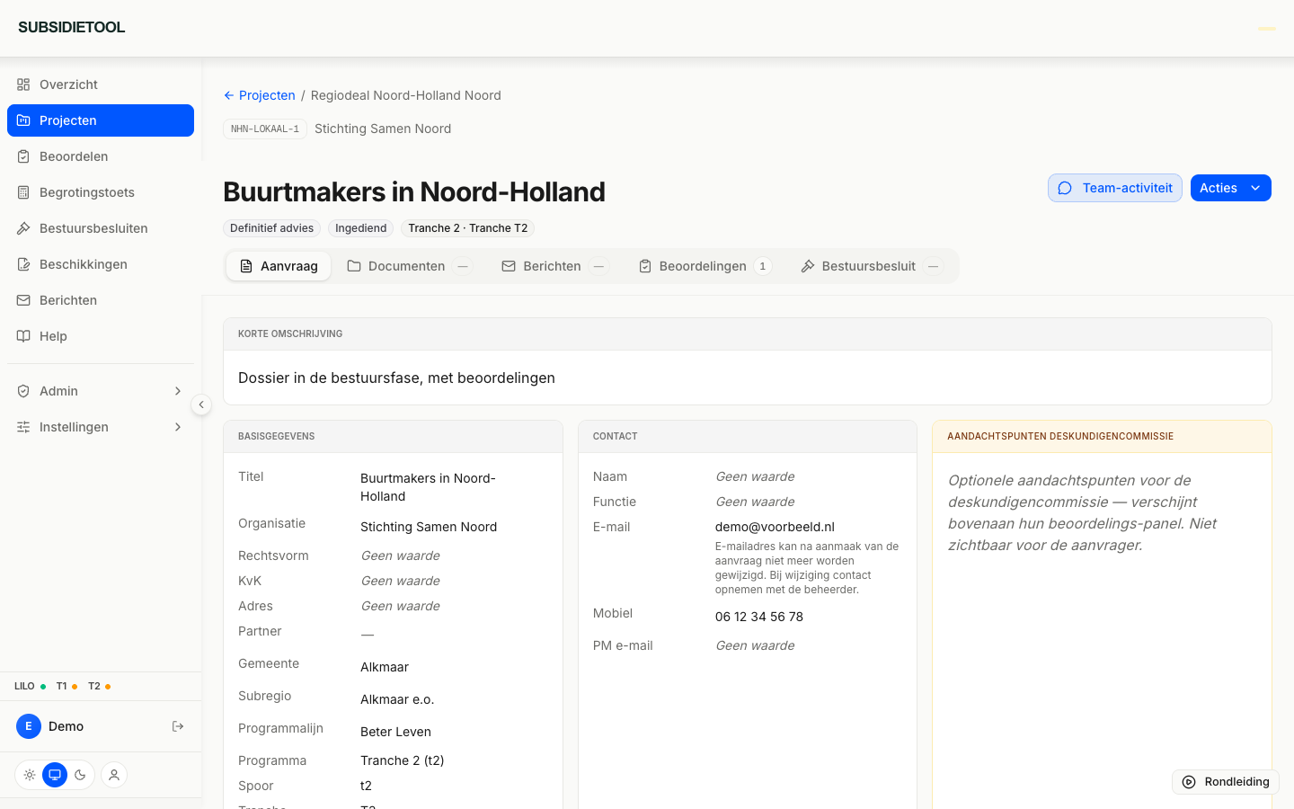 Open een dossier — vervolgstap in OpenLocal