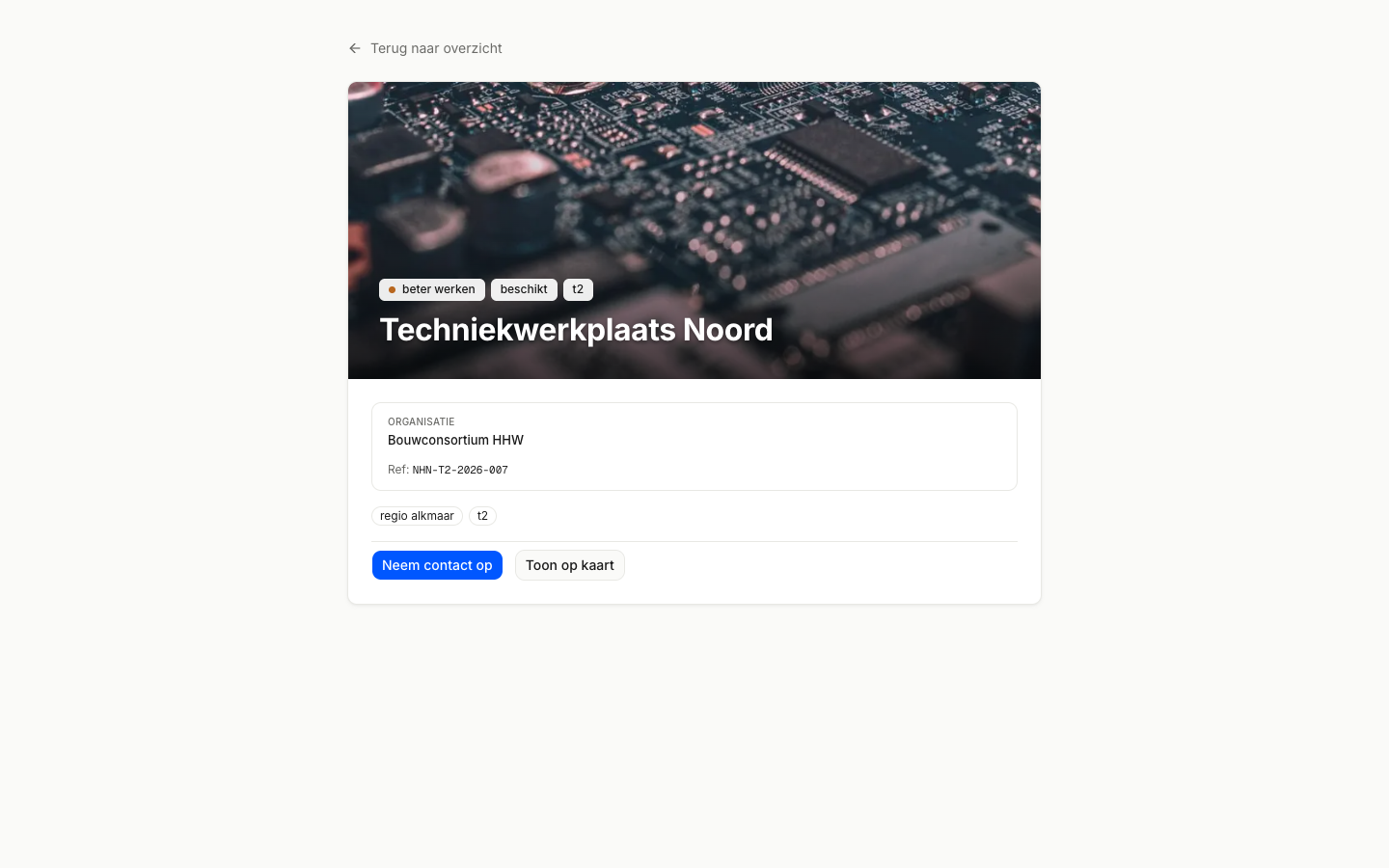 Open een project — vervolgstap in OpenLocal